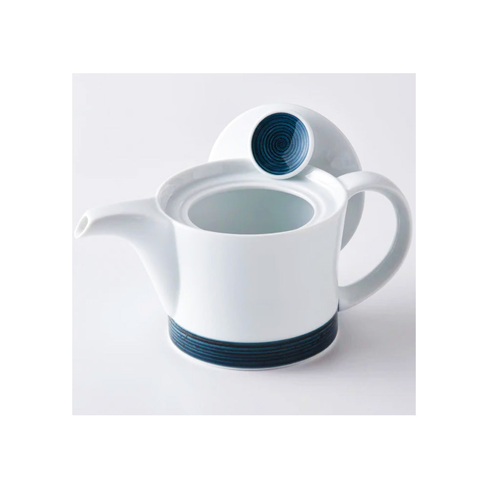 Hakusan Porcelain Asano Ito Indigo Tea Pot with Strainer