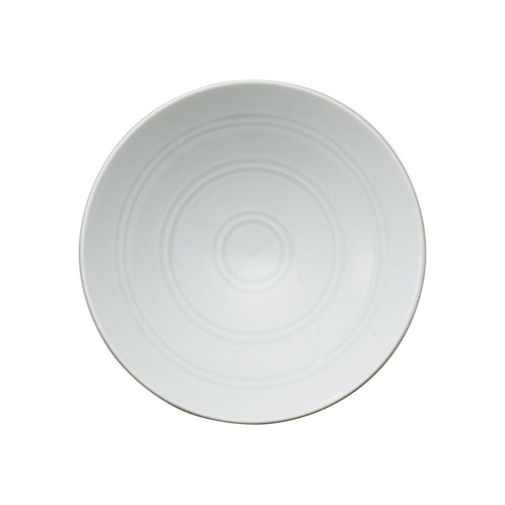 Hakusan Porcelain Rice Bowl  White Circles