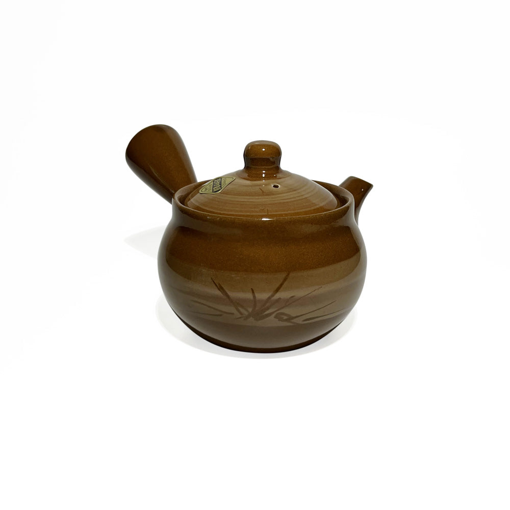 Japanese Pottery Teapot with Strainer 11oz – Brown