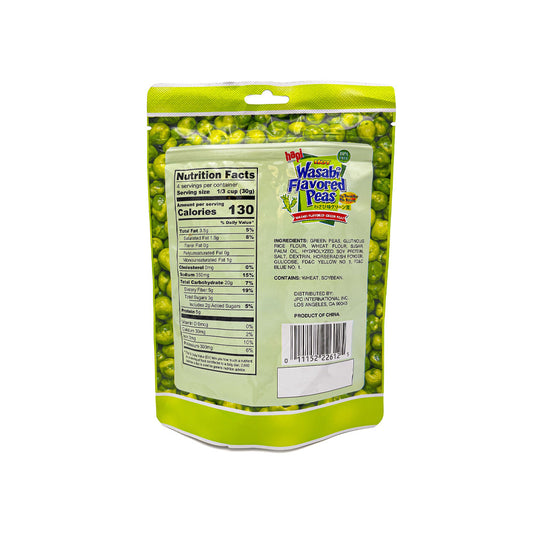 Hapi Wasabi Peas, Wasabi Flavored Green Peas in Resealable Bag, 4.23oz.