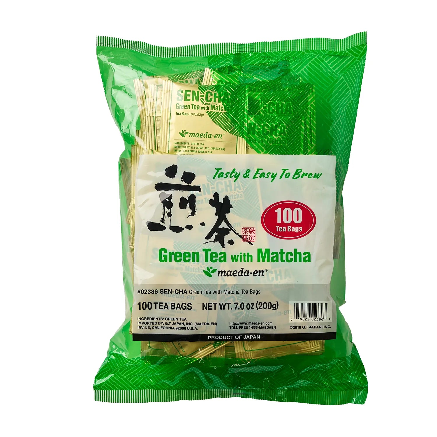 MAEDA Sen-cha with Matcha Tea Bags (100bags) – Maeda-en
