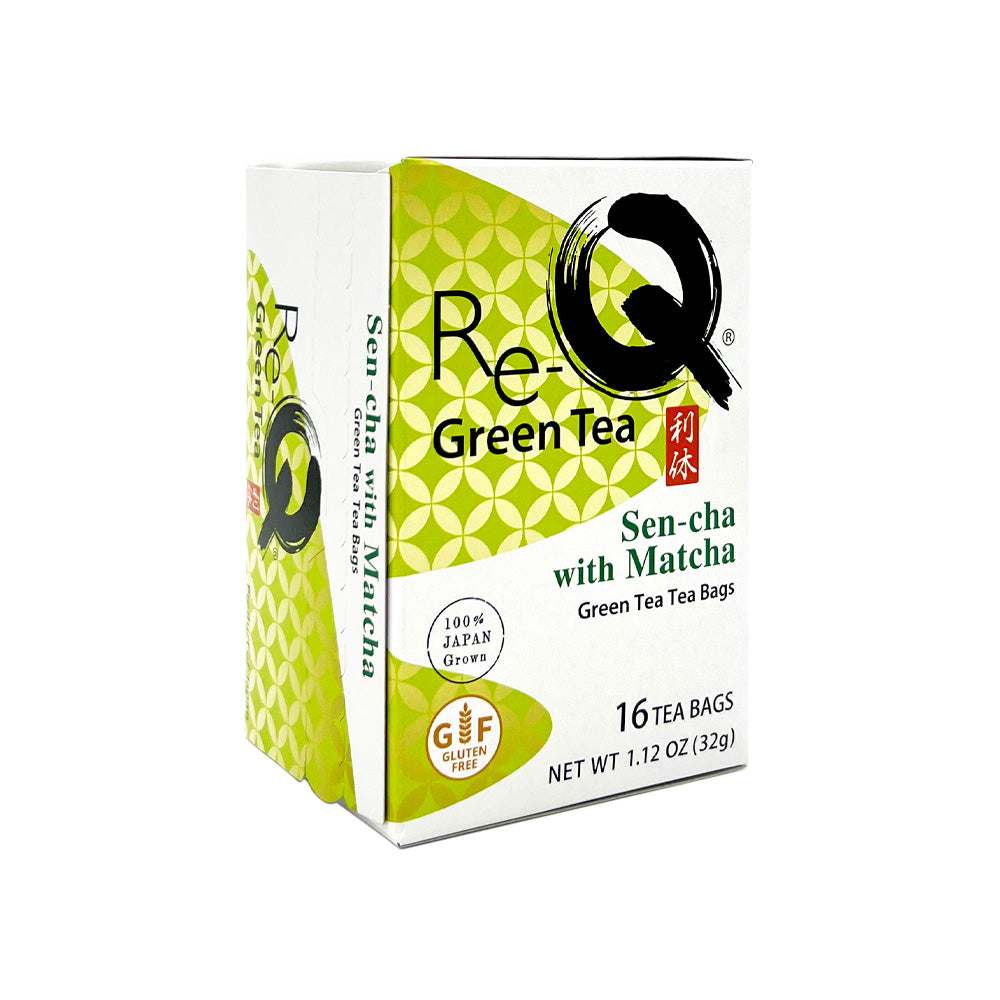Re-Q Sen-cha with Matcha Green Tea Tea Bags 16p