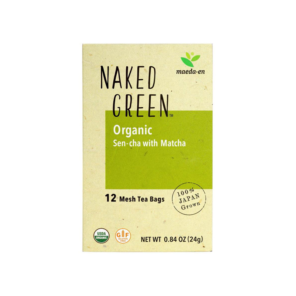 NAKED GREEN Organic Sen-cha with Matcha (12 tea bags)