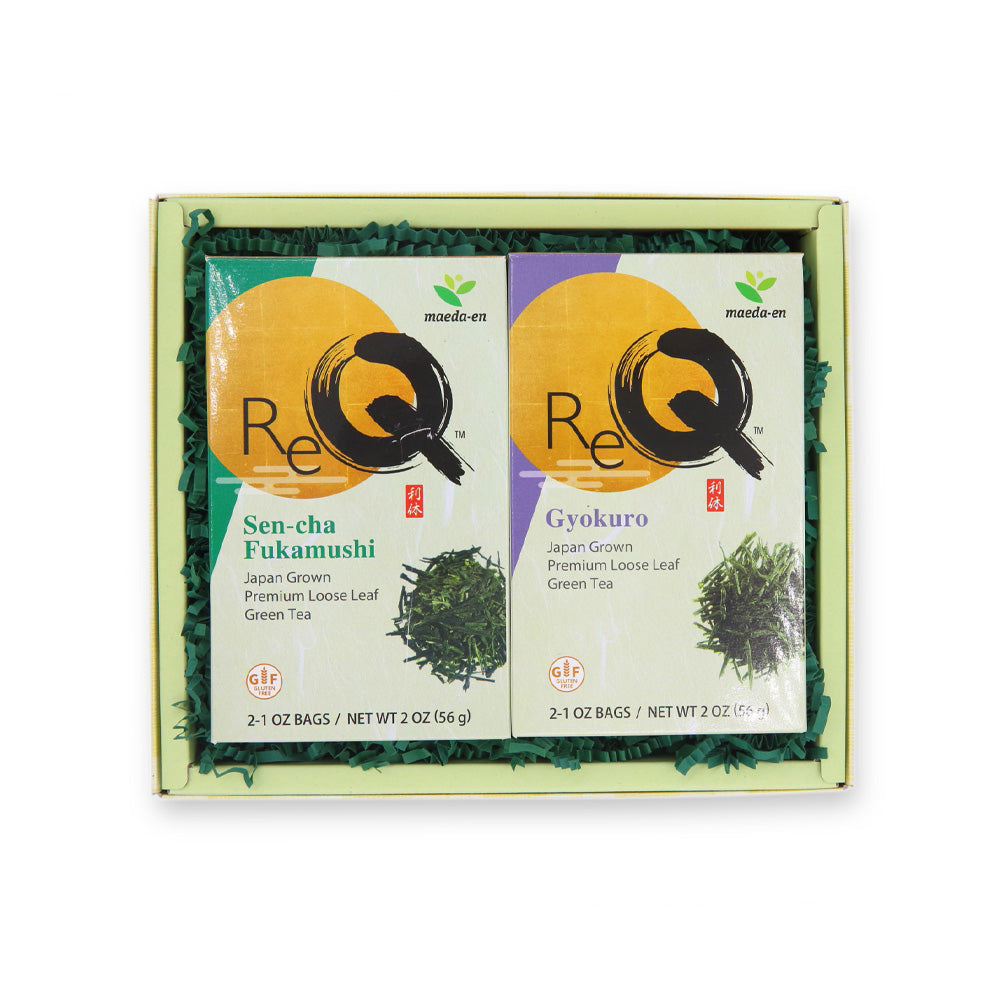 Re-Q Loose Leaf Green Tea Gift Set -  Sen-cha Fukamushi & Gyokuro