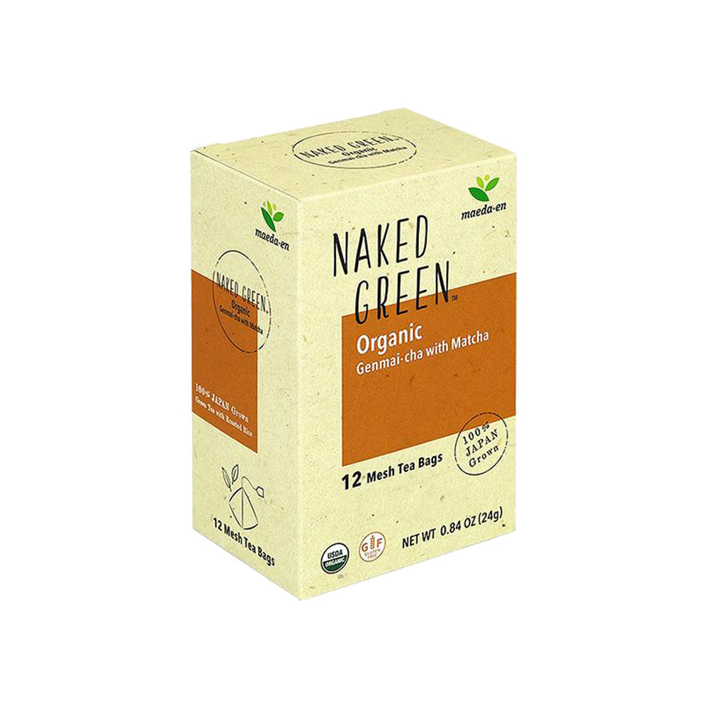 NAKED GREEN Organic Green Tea Tea Bag Gift Set - Sen-cha & Genmai-cha w/Matcha