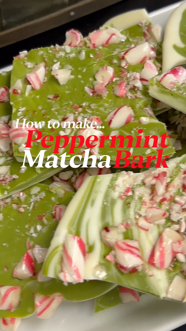 Peppermint Matcha Bark