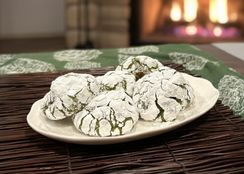 Matcha Crinkle Cookie