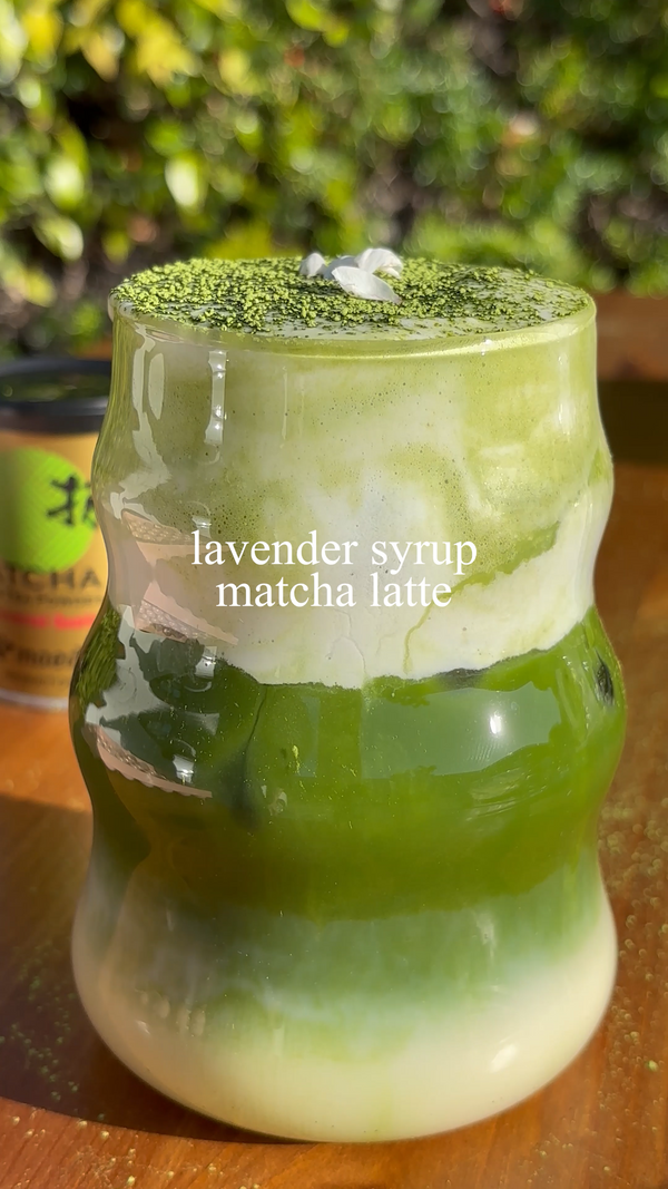 Lavender Syrup Matcha Latte