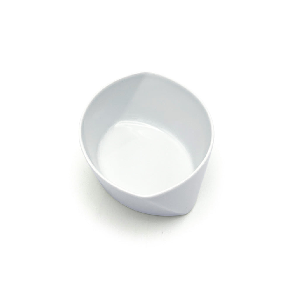 Hakusan Porcelain Leaves Small Dessert Bowl White