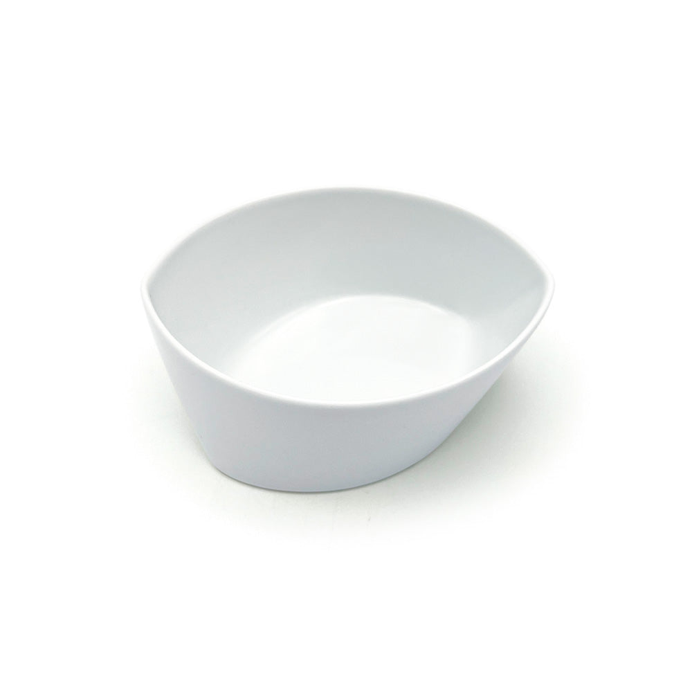 Hakusan Porcelain Leaves Small Dessert Bowl White