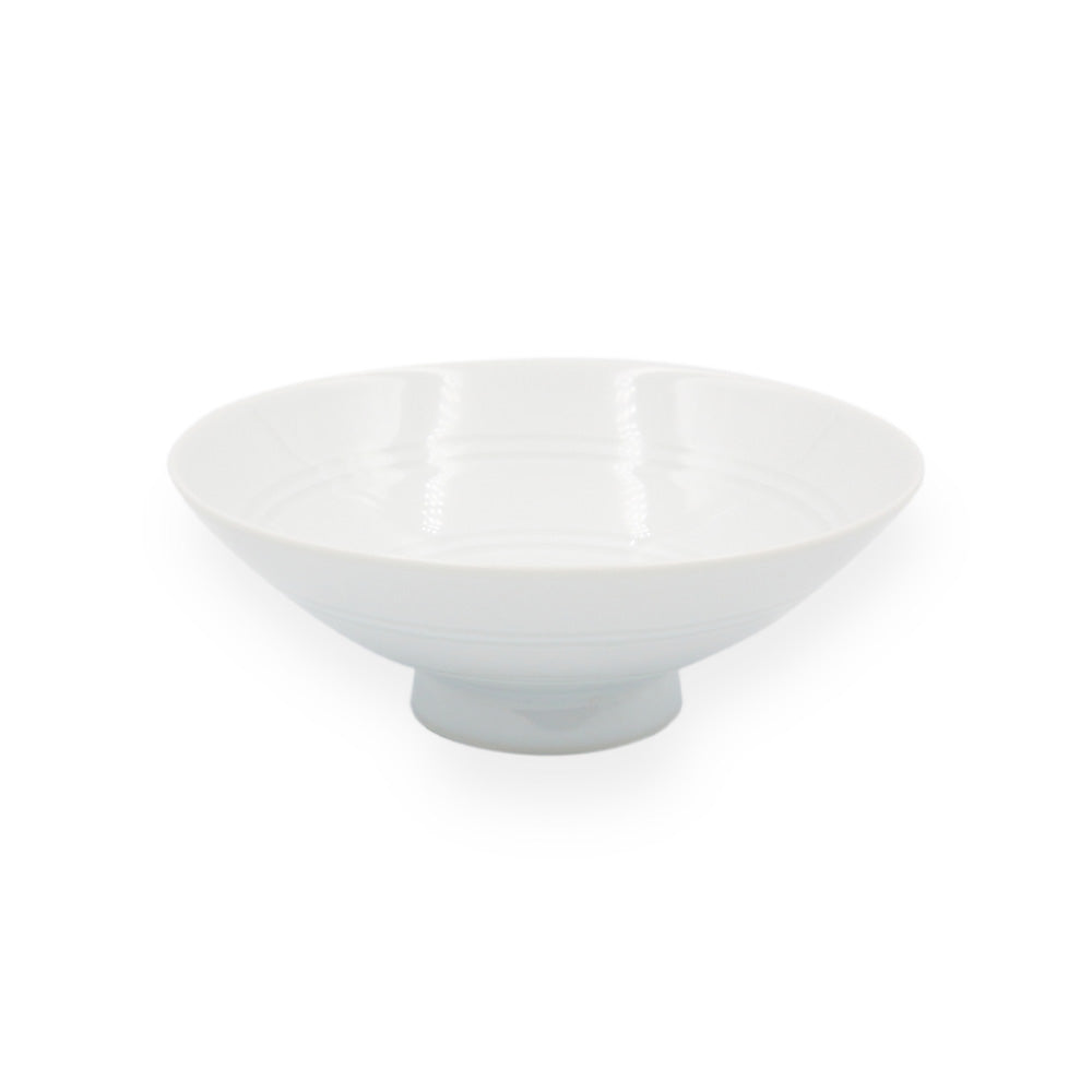 Hakusan Porcelain Rice Bowl  White Circles