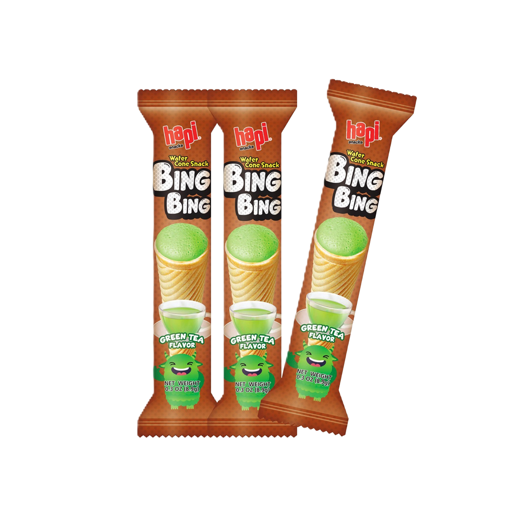 Hapi Bing Bing Cone Snack Green Tea