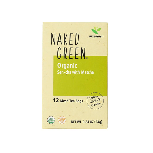 NAKED GREEN Organic Sen-cha with Matcha (12 tea bags)