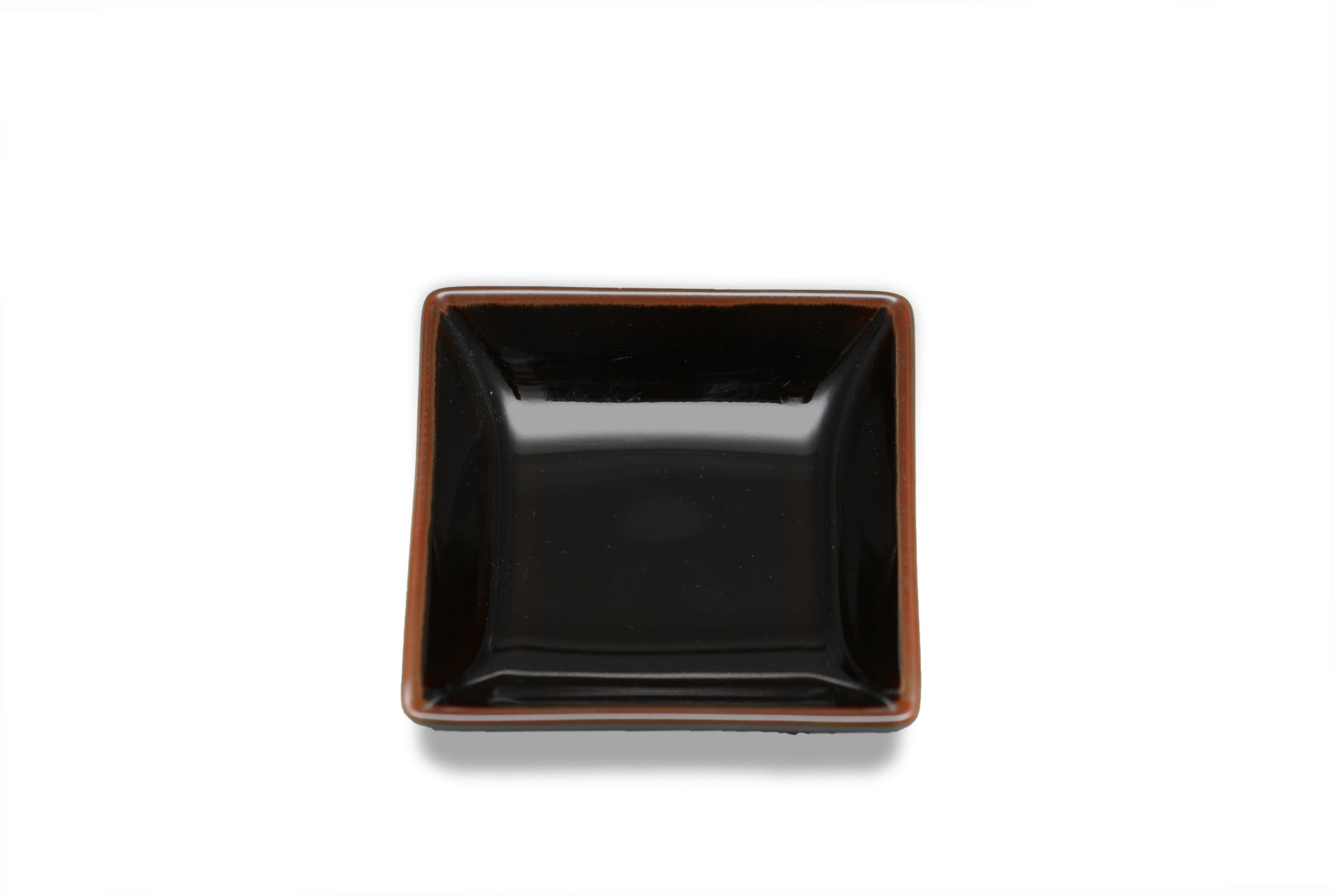 Hakusan Porcelain Shihou Square Plate Black